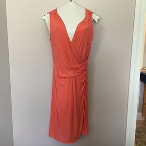 Tommy Bahama Orange Sleeveless Wrap Dress